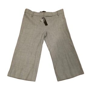 BCBGMaxazria grey crop dress pants grey herringbone wool the classic trouser 2